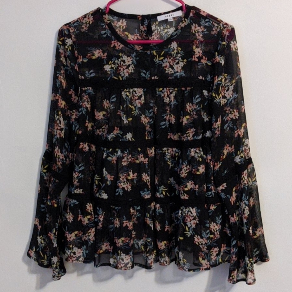 Flowered Boho Blouse